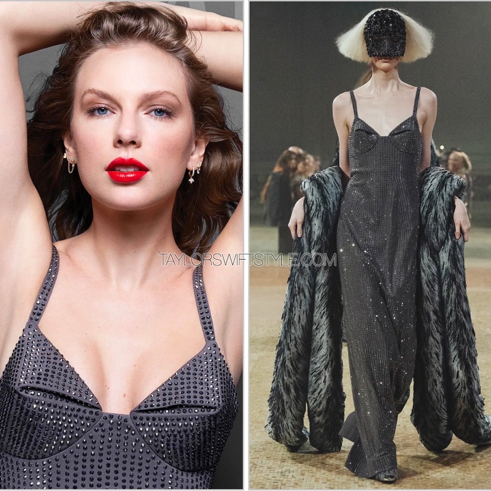 Area CRYSTAL EMBELLISHED GOWN NWT